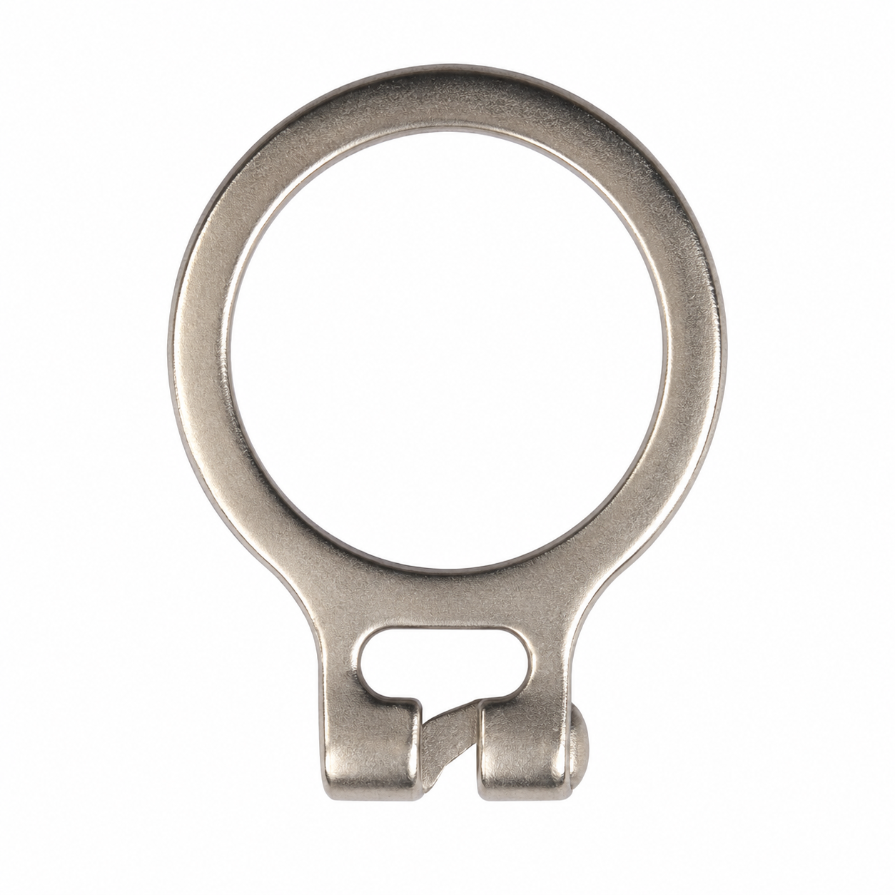 Close-up of a hotel anti-theft hanger ring