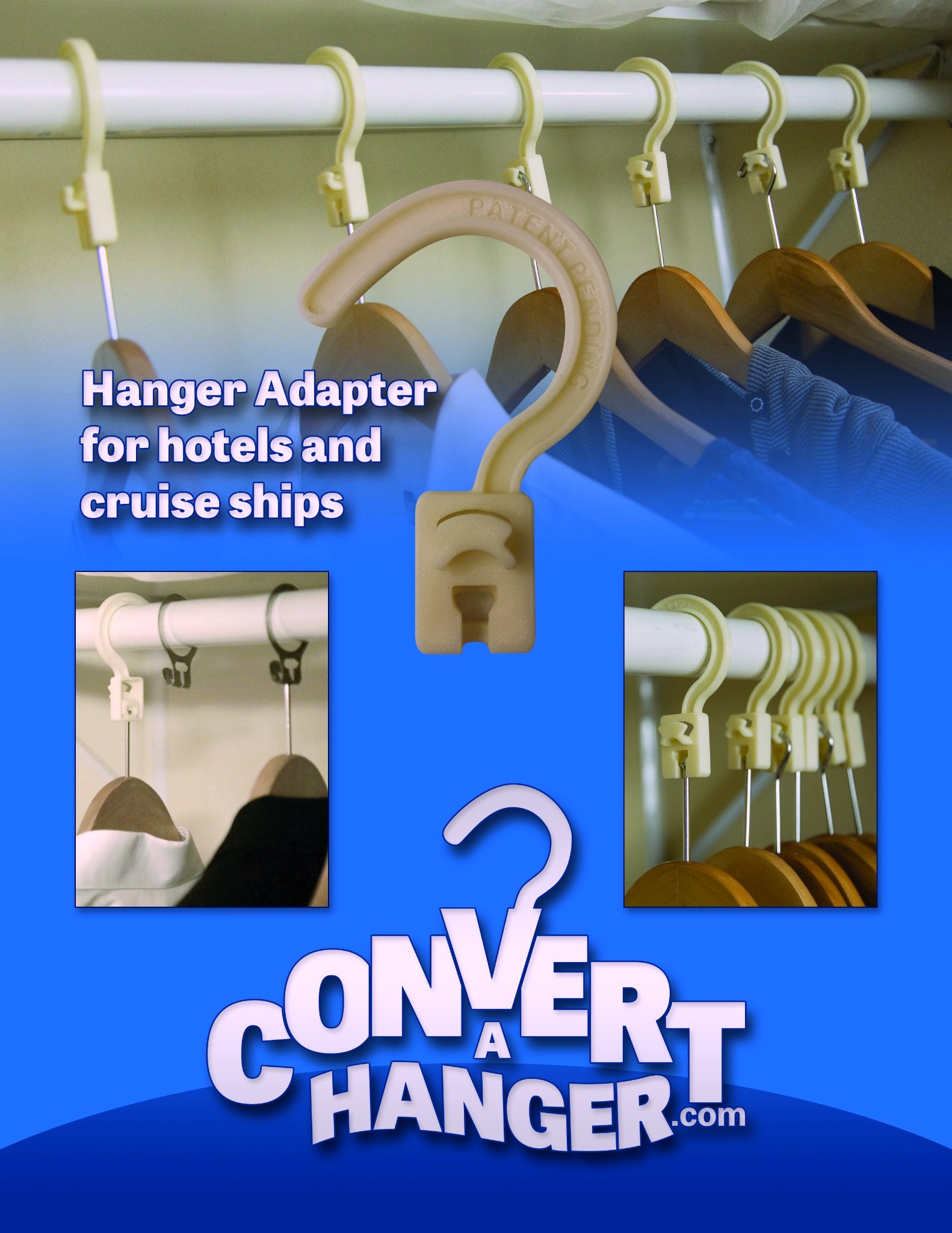 ConvertAHanger front product card with actual product attached